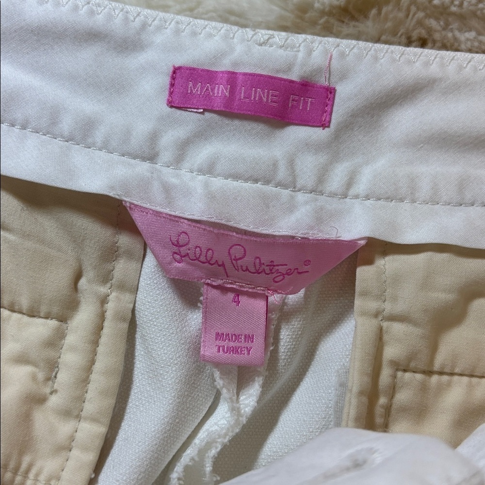 Lilly Pulitzer Crisp White Pants, Main Line Fit, size 4 - Picture 4 of 4